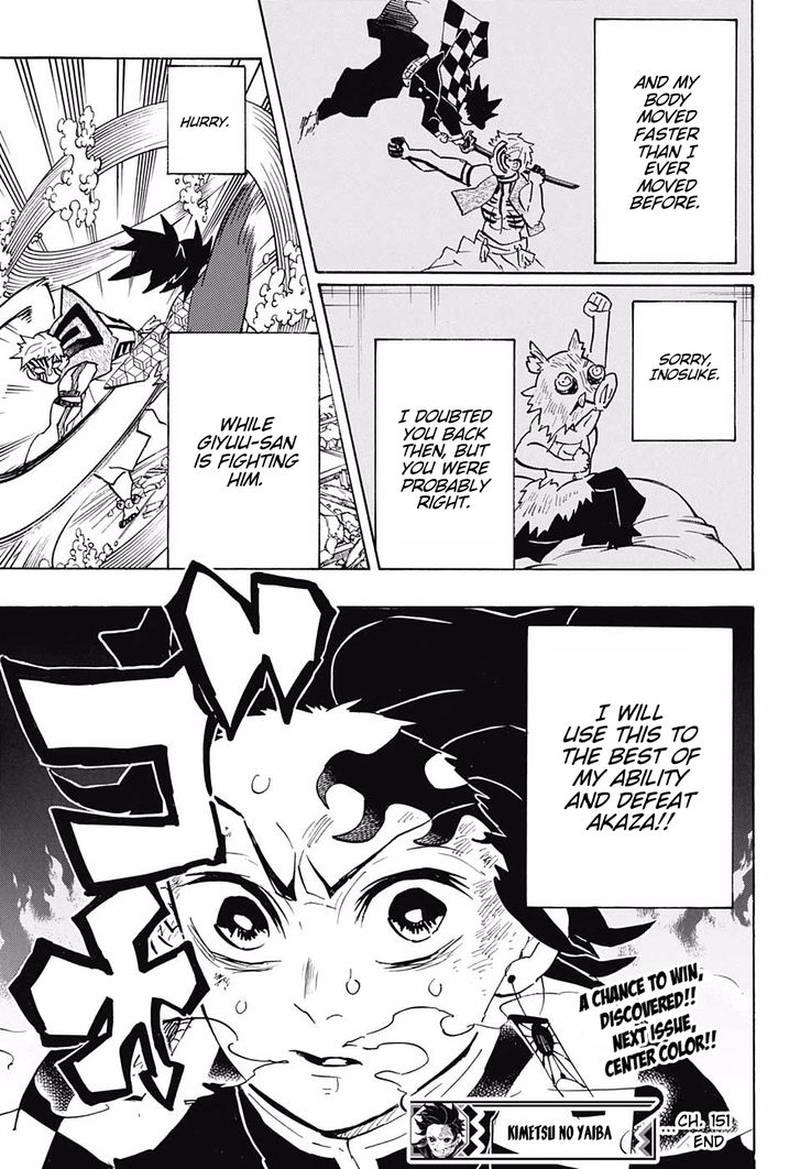 Kimetsu no Yaiba Chapter 151 page 19 - Chapter 151: The Sound of Bells on a Snowy Moonlight Night