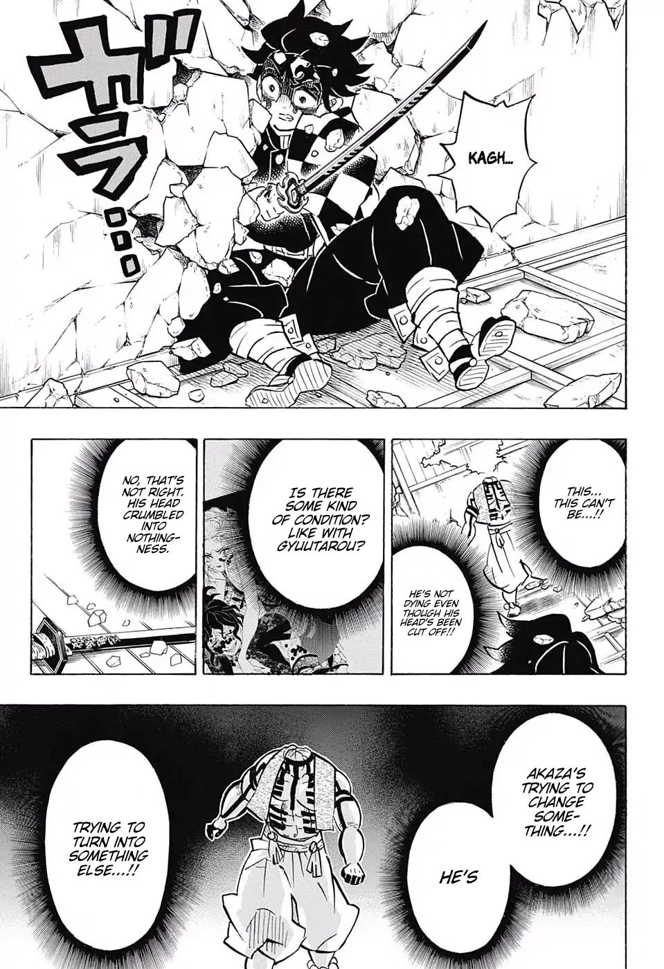 Kimetsu no Yaiba Chapter 153 page 13 - Chapter 153: Pulled