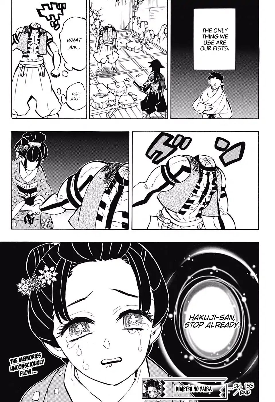 Kimetsu no Yaiba Chapter 153 page 19 - Chapter 153: Pulled