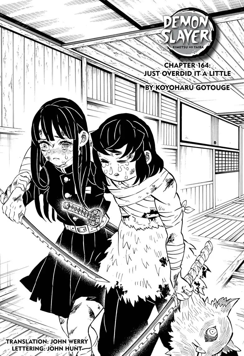 Kimetsu no Yaiba Chapter 164 page 1 - Chapter 164: Just Overdid It A Little