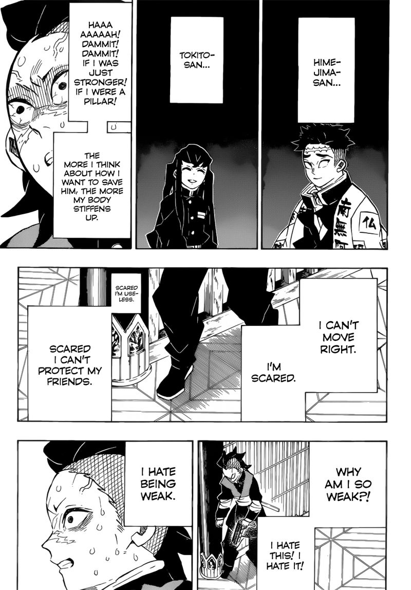Kimetsu no Yaiba Chapter 172 page 15 - Chapter 172: A Weakling's Potential