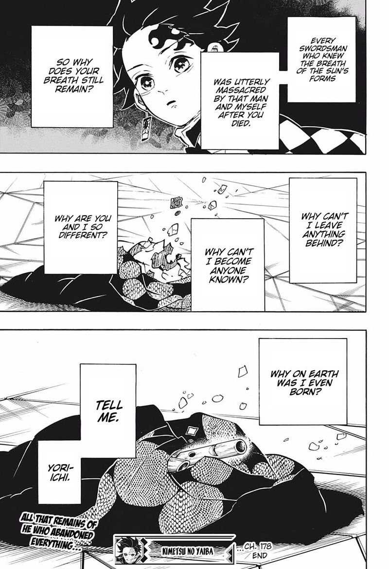 Kimetsu no Yaiba Chapter 178 page 19 - Chapter 178: Even If You Reach Out Your Hand