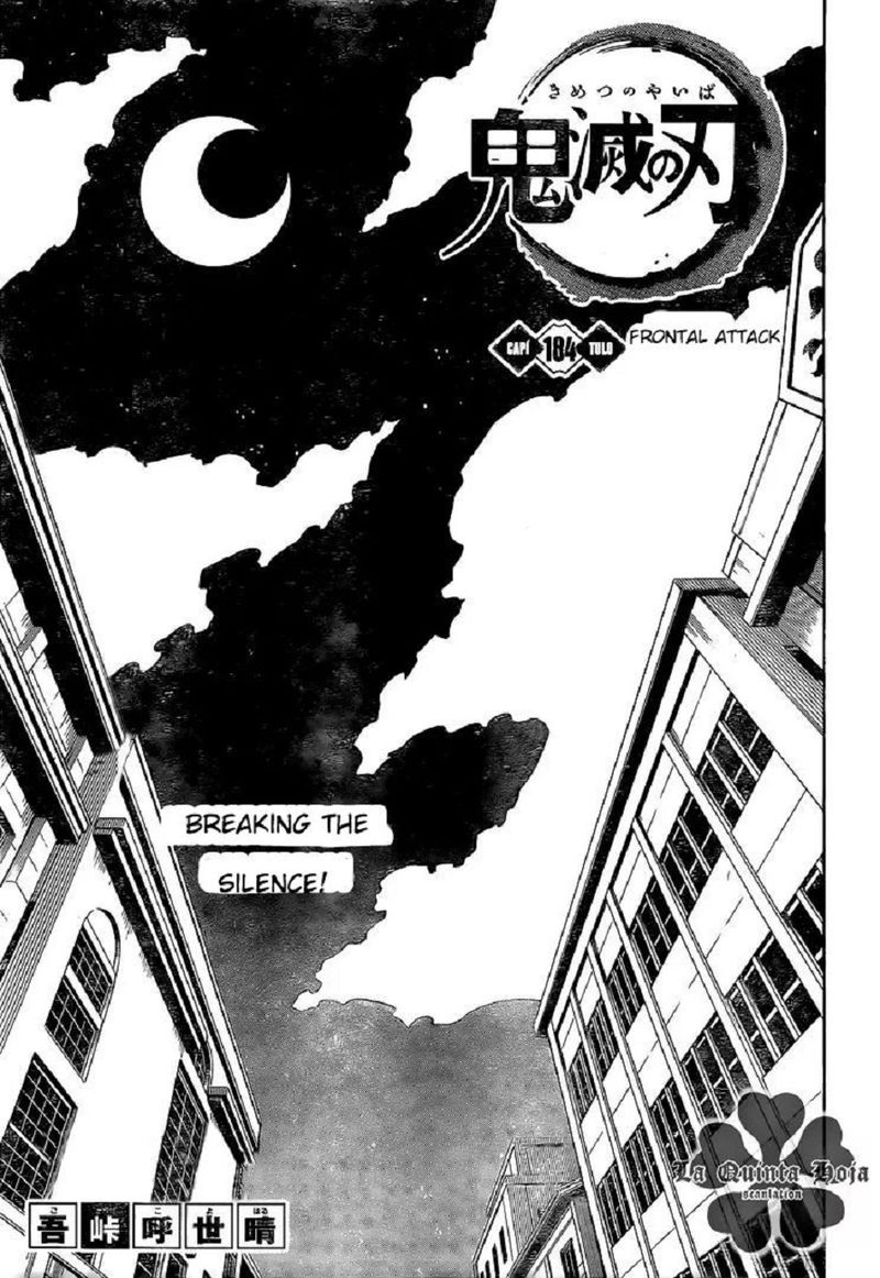 Kimetsu no Yaiba Chapter 184 page 1 - Chapter 184: Leaving the Warfront