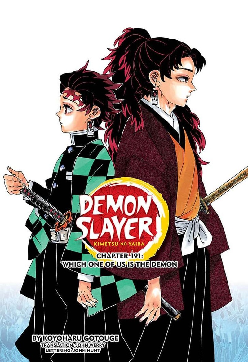 Kimetsu no Yaiba Chapter 191 page 1 - Chapter 191: Which One of Us is the Demon
