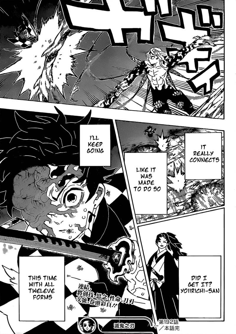 Kimetsu no Yaiba Chapter 192 page 19 - Chapter 192: The Wheel of Fate