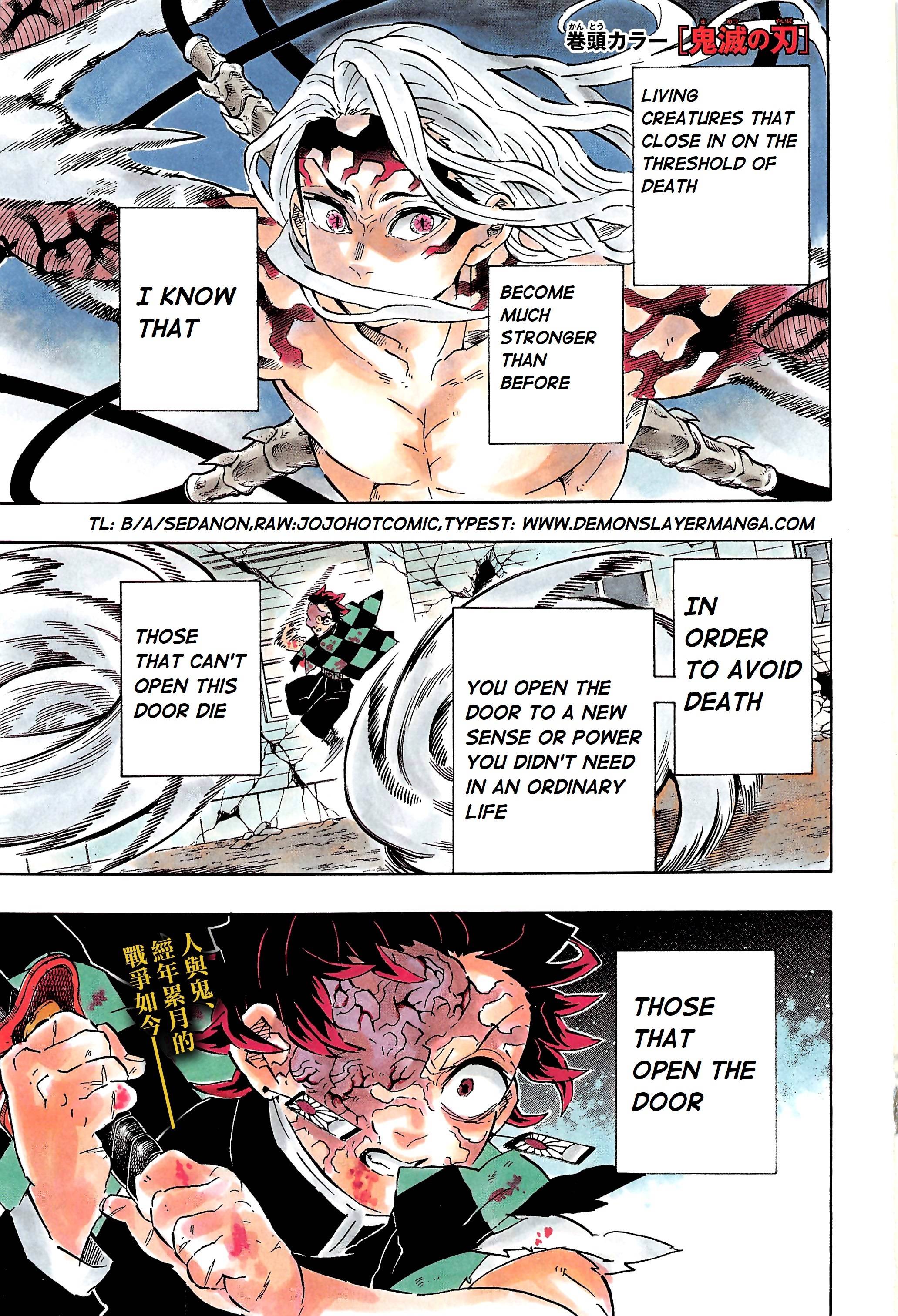 Kimetsu no Yaiba Chapter 193 page 2 - Chapter 193: A Difficult Door Begins to Open