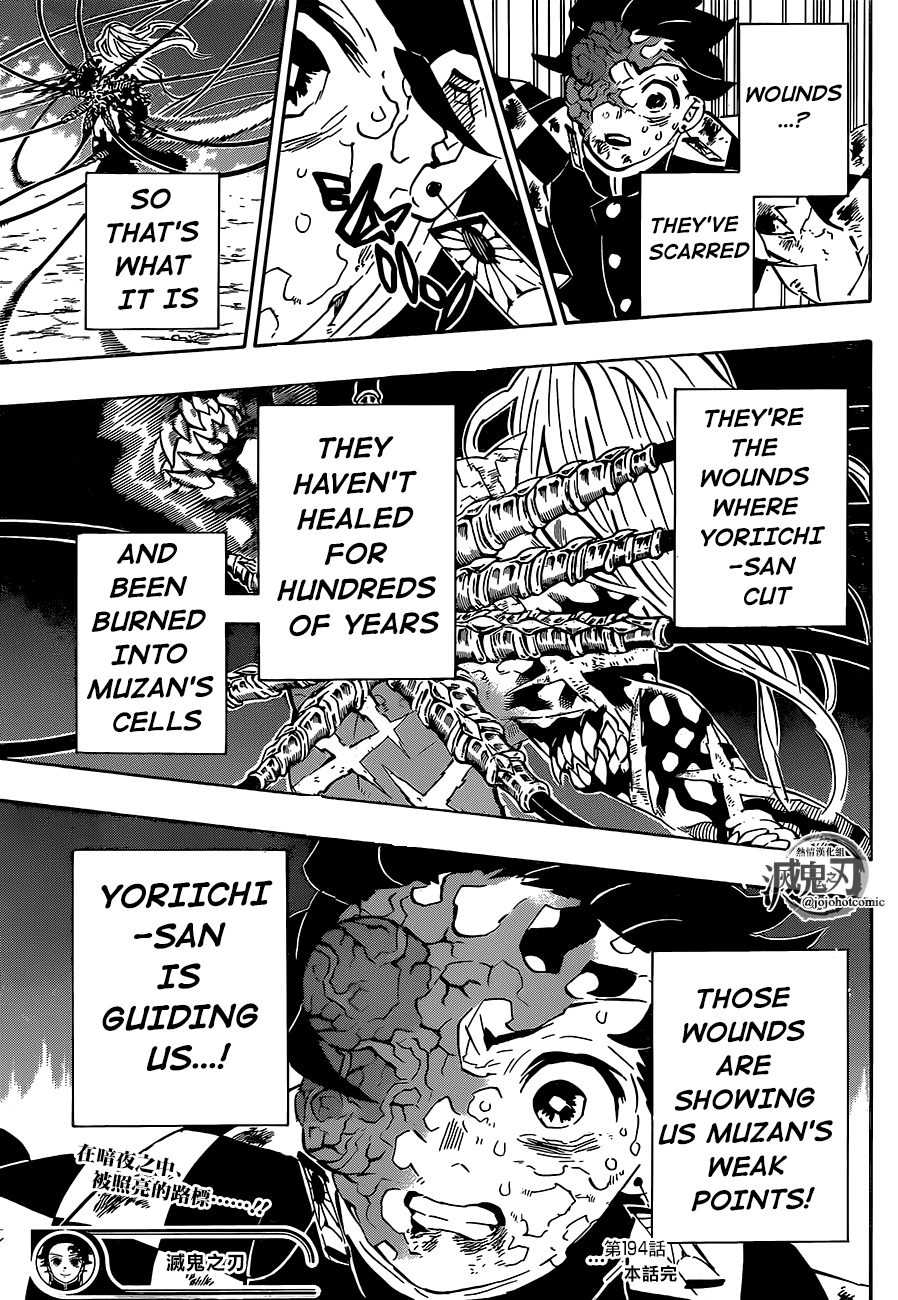 Kimetsu no Yaiba Chapter 194 page 19 - Chapter 194: Burn Scars