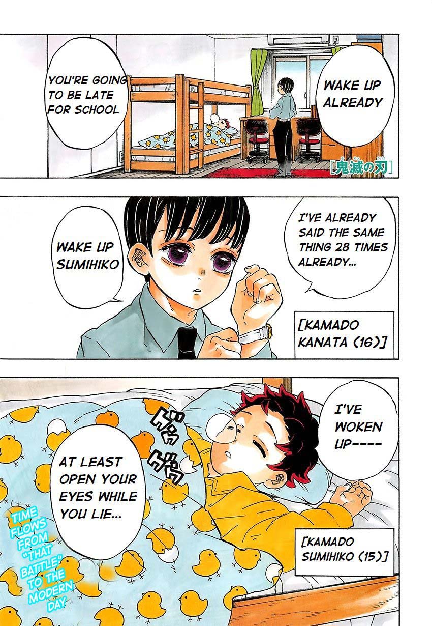 Kimetsu no Yaiba Chapter 205 page 1 - Chapter 205: Life Shining Across the Years