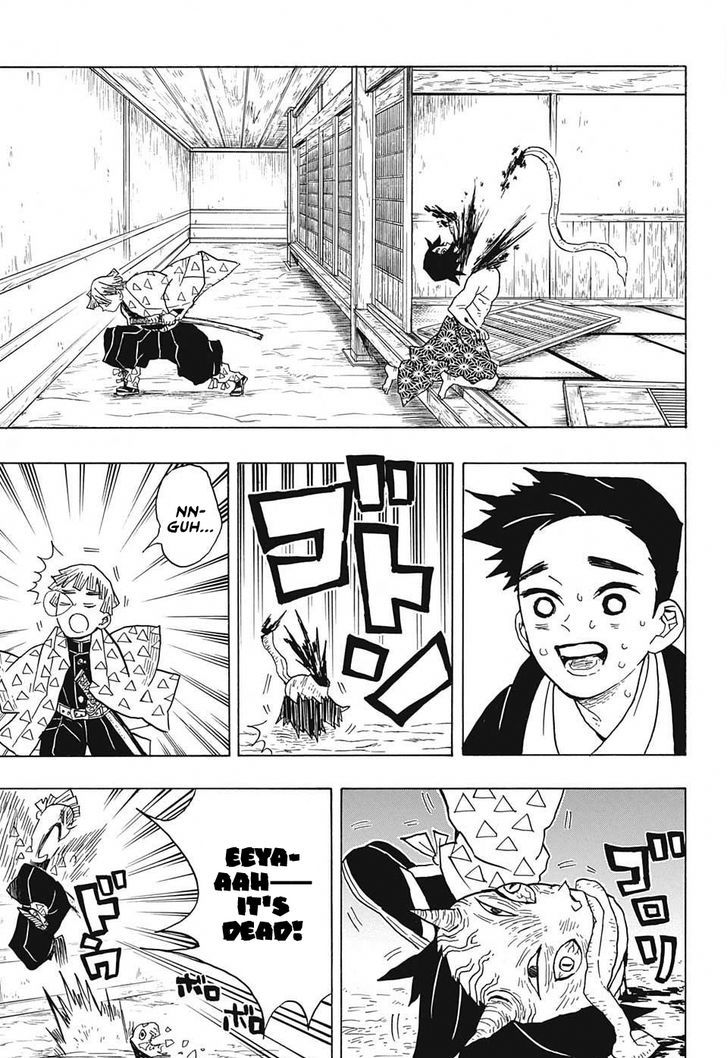 Kimetsu no Yaiba Chapter 23 page 11 - Chapter 23: The Boar Bares Its Fangs, Zenitsu Sleeps