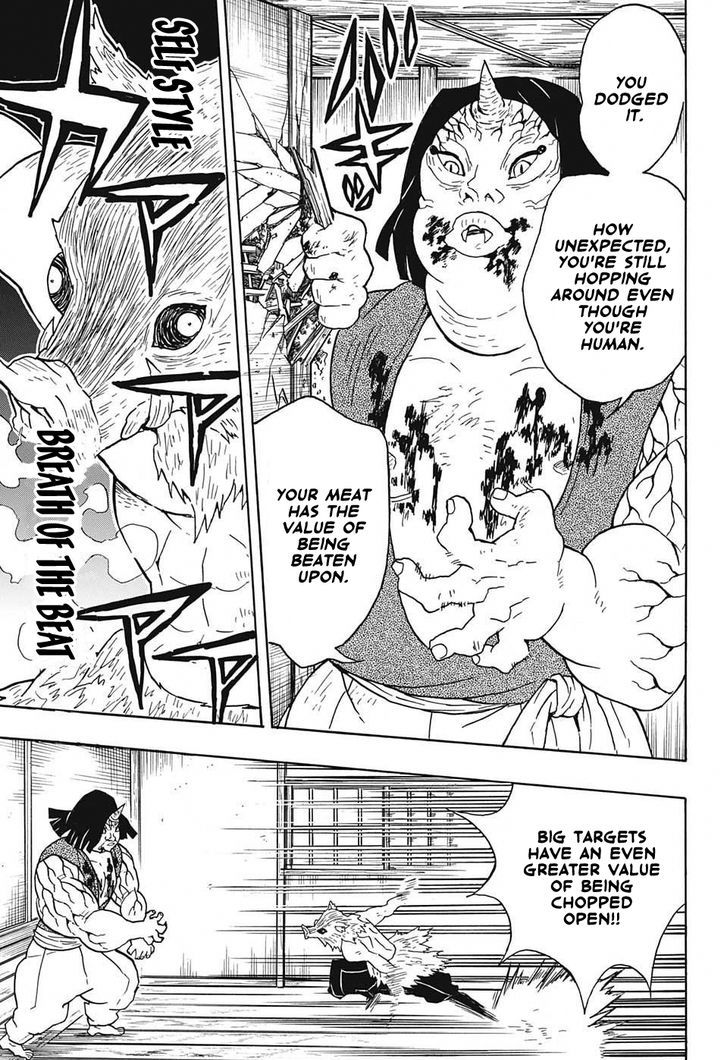 Kimetsu no Yaiba Chapter 23 page 15 - Chapter 23: The Boar Bares Its Fangs, Zenitsu Sleeps
