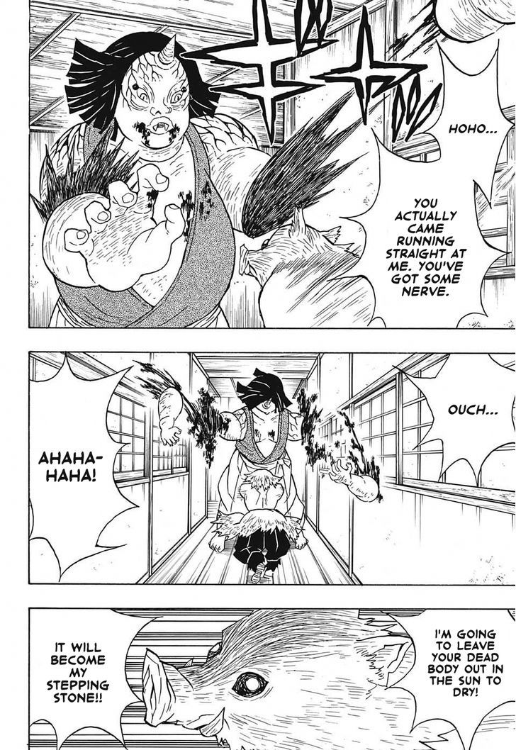Kimetsu no Yaiba Chapter 23 page 16 - Chapter 23: The Boar Bares Its Fangs, Zenitsu Sleeps