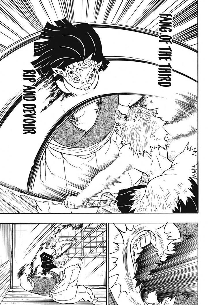 Kimetsu no Yaiba Chapter 23 page 17 - Chapter 23: The Boar Bares Its Fangs, Zenitsu Sleeps