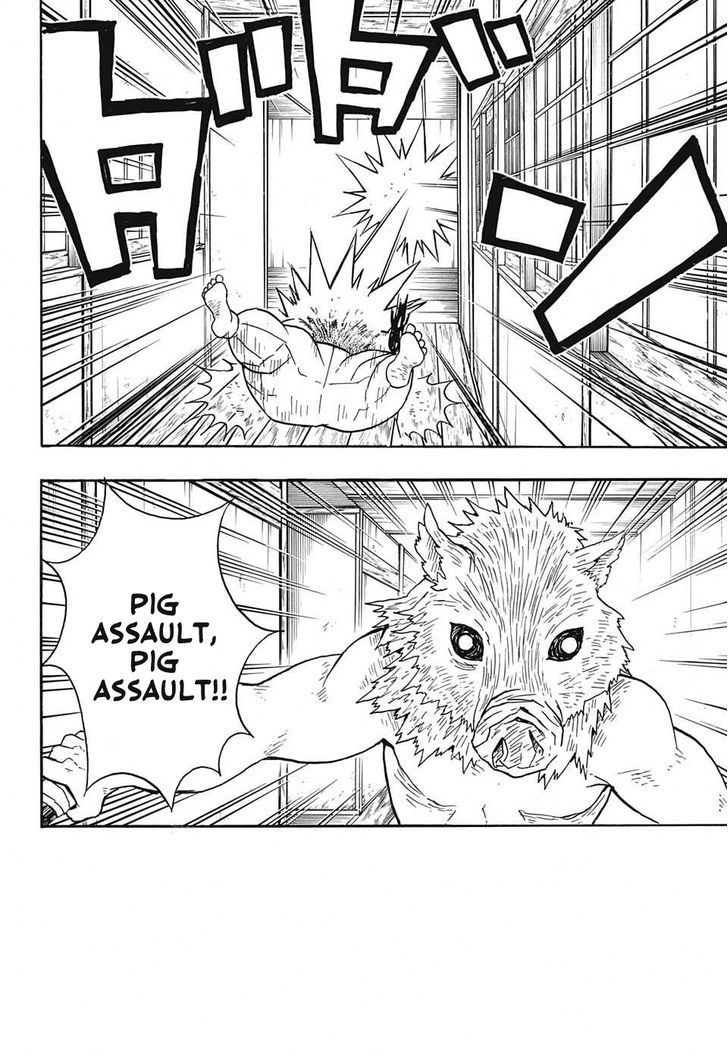 Kimetsu no Yaiba Chapter 23 page 18 - Chapter 23: The Boar Bares Its Fangs, Zenitsu Sleeps