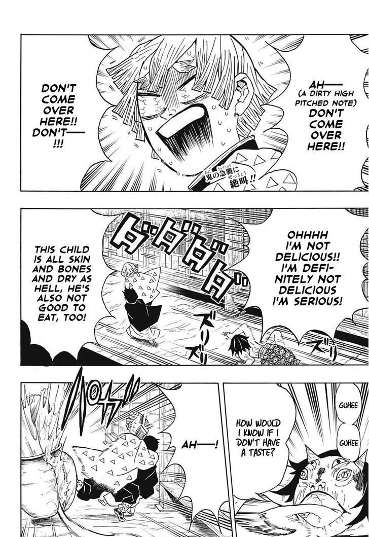 Kimetsu no Yaiba Chapter 23 page 2 - Chapter 23: The Boar Bares Its Fangs, Zenitsu Sleeps