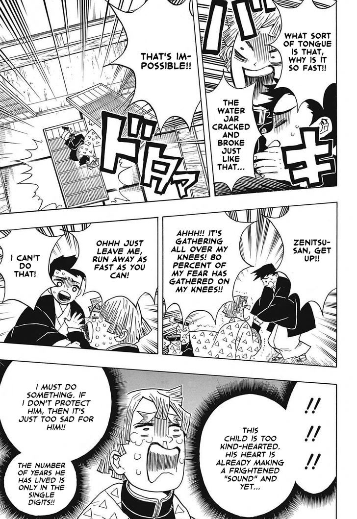 Kimetsu no Yaiba Chapter 23 page 3 - Chapter 23: The Boar Bares Its Fangs, Zenitsu Sleeps