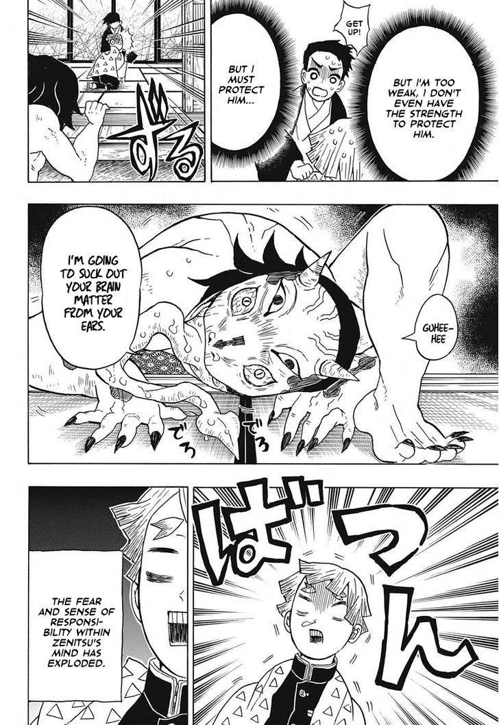 Kimetsu no Yaiba Chapter 23 page 4 - Chapter 23: The Boar Bares Its Fangs, Zenitsu Sleeps