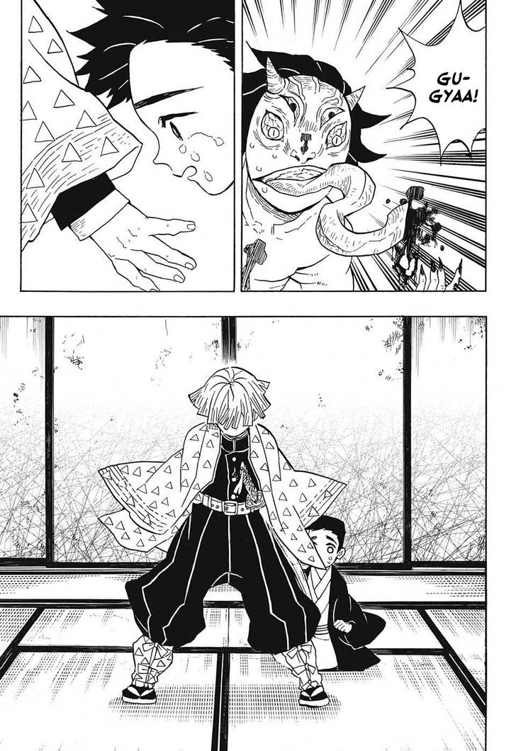 Kimetsu no Yaiba Chapter 23 page 7 - Chapter 23: The Boar Bares Its Fangs, Zenitsu Sleeps