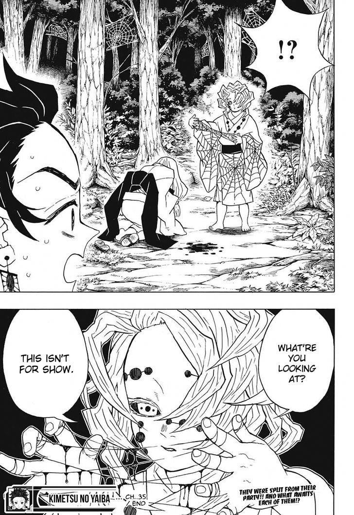 Kimetsu no Yaiba Chapter 35 page 19 - Chapter 35: Scattered