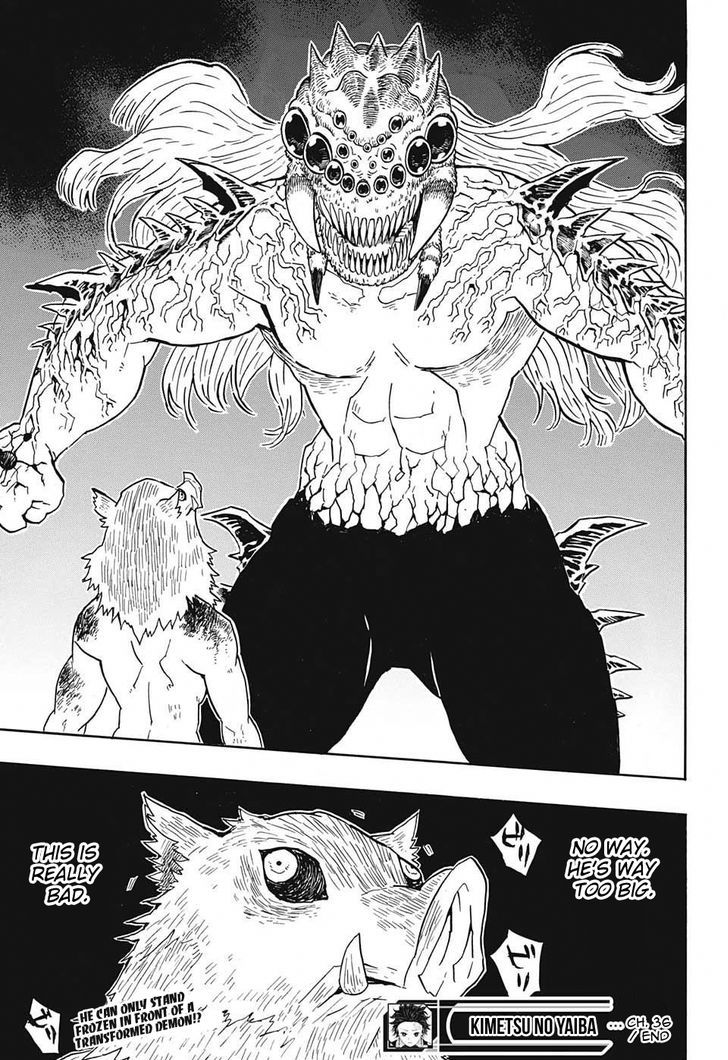 Kimetsu no Yaiba Chapter 36 page 19 - Chapter 36: This Is Bad!