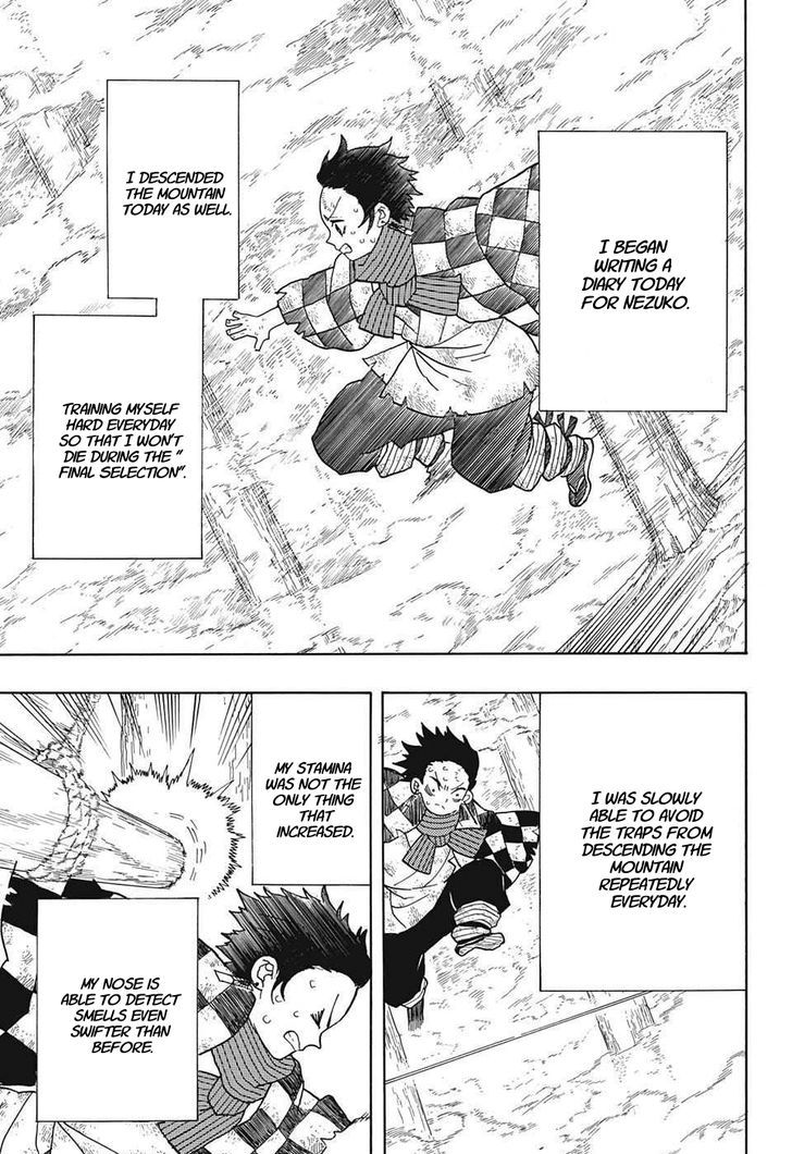 Kimetsu no Yaiba Chapter 4 page 5 - Chapter 4: Tanjiro's Journal, Part 1