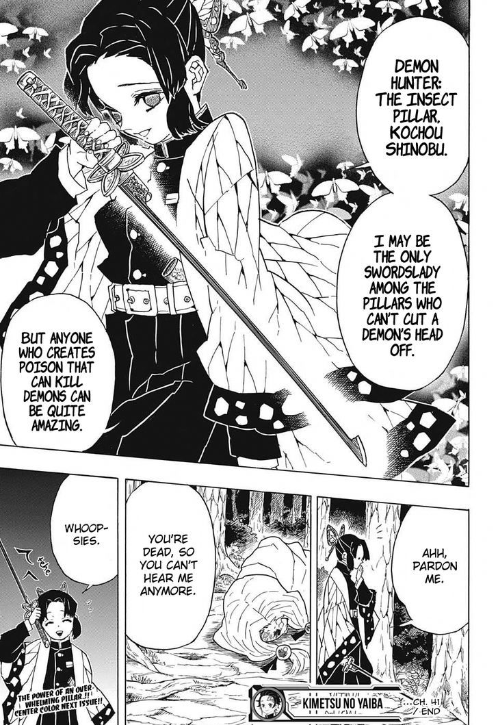 Kimetsu no Yaiba Chapter 41 page 19 - Chapter 41: Shinobu Kocho