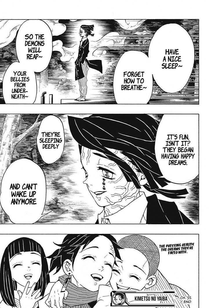 Kimetsu no Yaiba Chapter 55 page 19 - Chapter 55: Train of Infinite Dreams