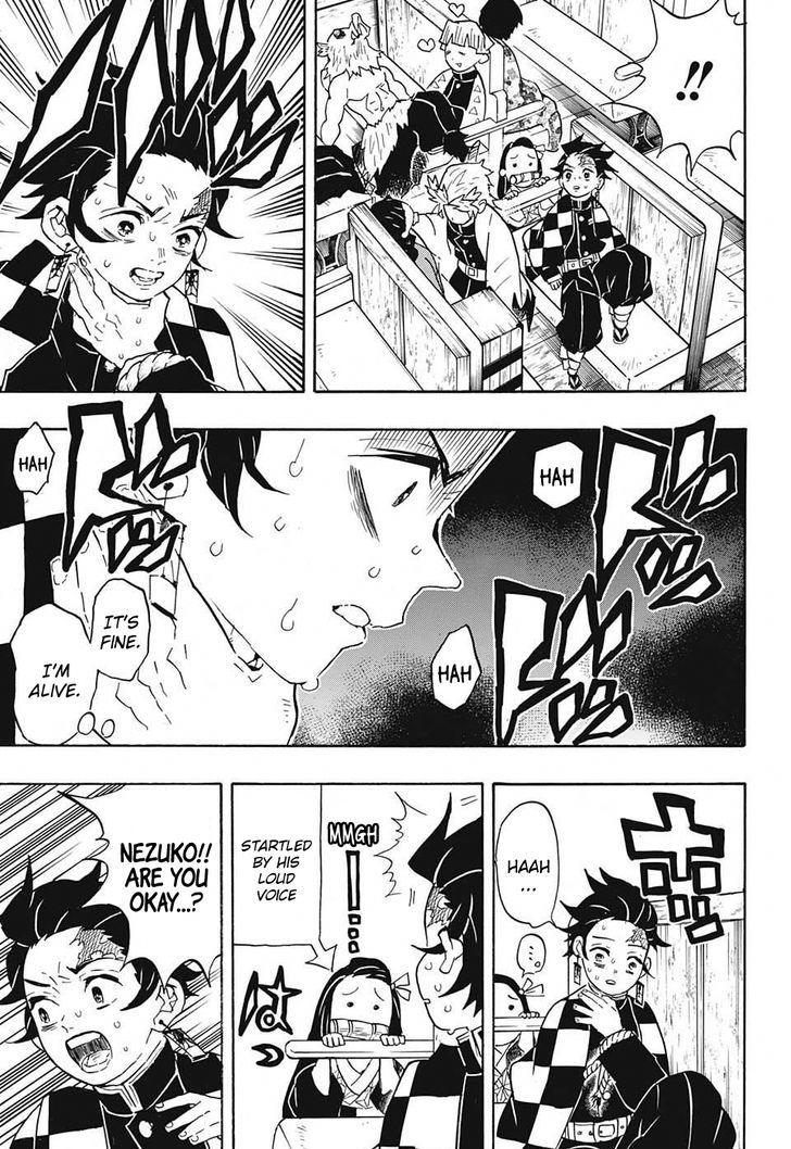 Kimetsu no Yaiba Chapter 58 page 3 - Chapter 58: Good Morning