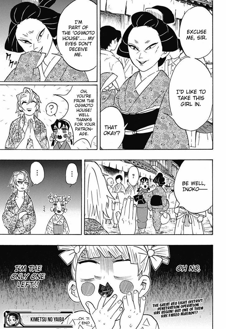 Kimetsu no Yaiba Chapter 71 page 21 - Chapter 71: Operation: Entertainment District