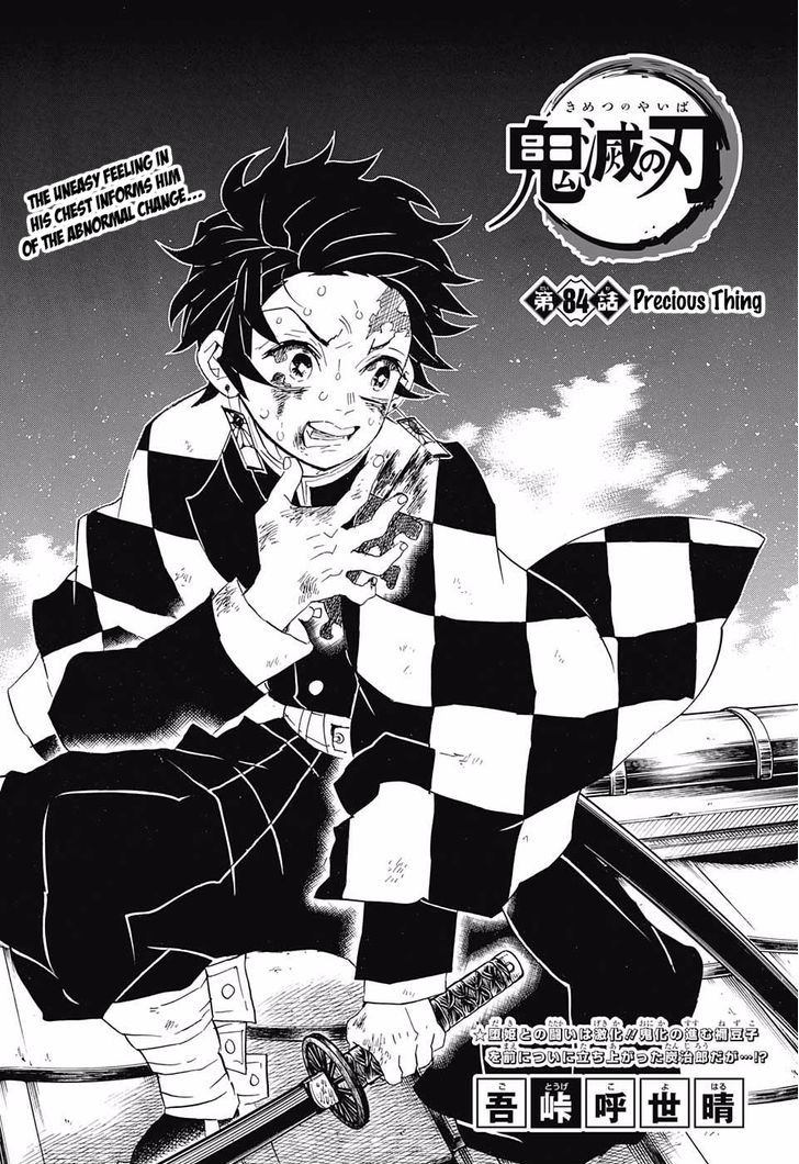 Kimetsu no Yaiba Chapter 84 page 1 - Chapter 84: What is Important