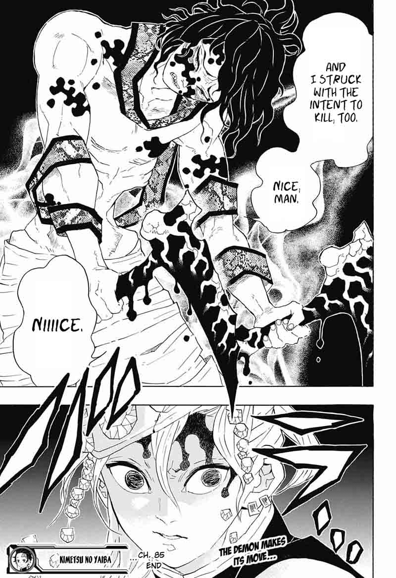 Kimetsu no Yaiba Chapter 85 page 19 - Chapter 85: Weeping