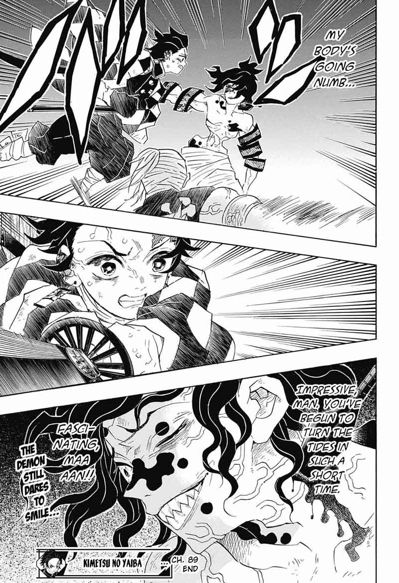 Kimetsu no Yaiba Chapter 89 page 19 - Chapter 89: A Close Fight
