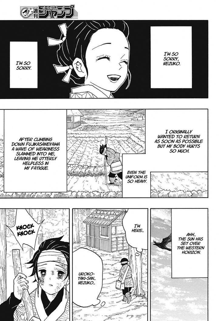 Kimetsu no Yaiba Chapter 9 page 3 - Chapter 9: Welcome Back