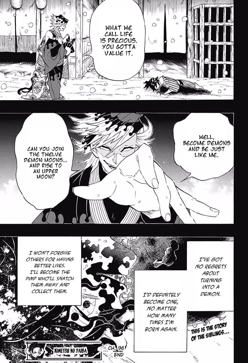 Kimetsu no Yaiba Chapter 96 page 19 - Chapter 96: No Matter How Many Lives, Part 1