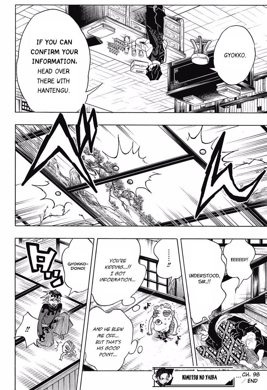 Kimetsu no Yaiba Chapter 98 page 18 - Chapter 98: The Upper Ranks Gather