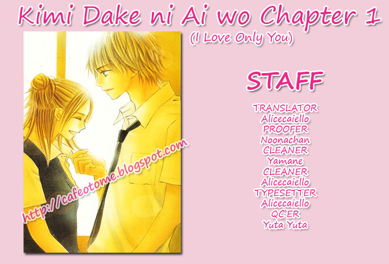 Kimi Dake ni Ai wo. Chapter 1.2 page 1 - Chapter 1 v2 : I Love Only You (Kimi Dake ni Ai wo)