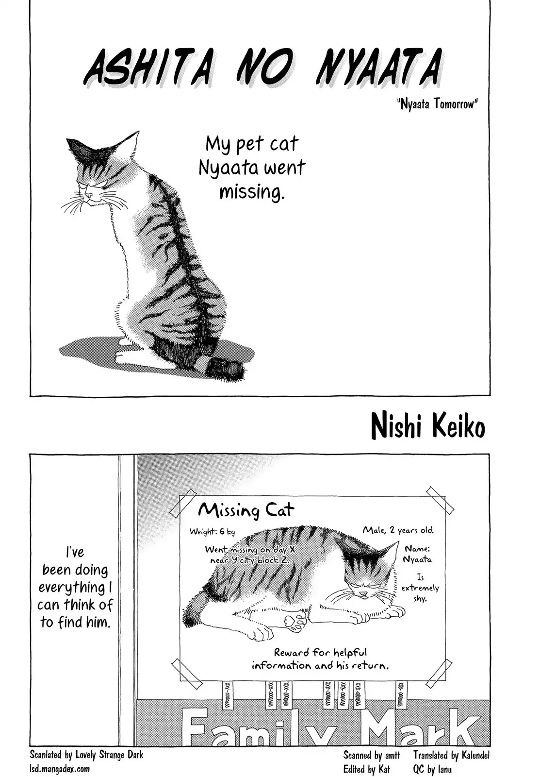 Kimi ga tonari ni iru yo dake de ~Ai subeki Doubutsu tachi~ Chapter 3 page 1 - Chapter 3: Nyaata Tomorrow (Keiko Nishi)