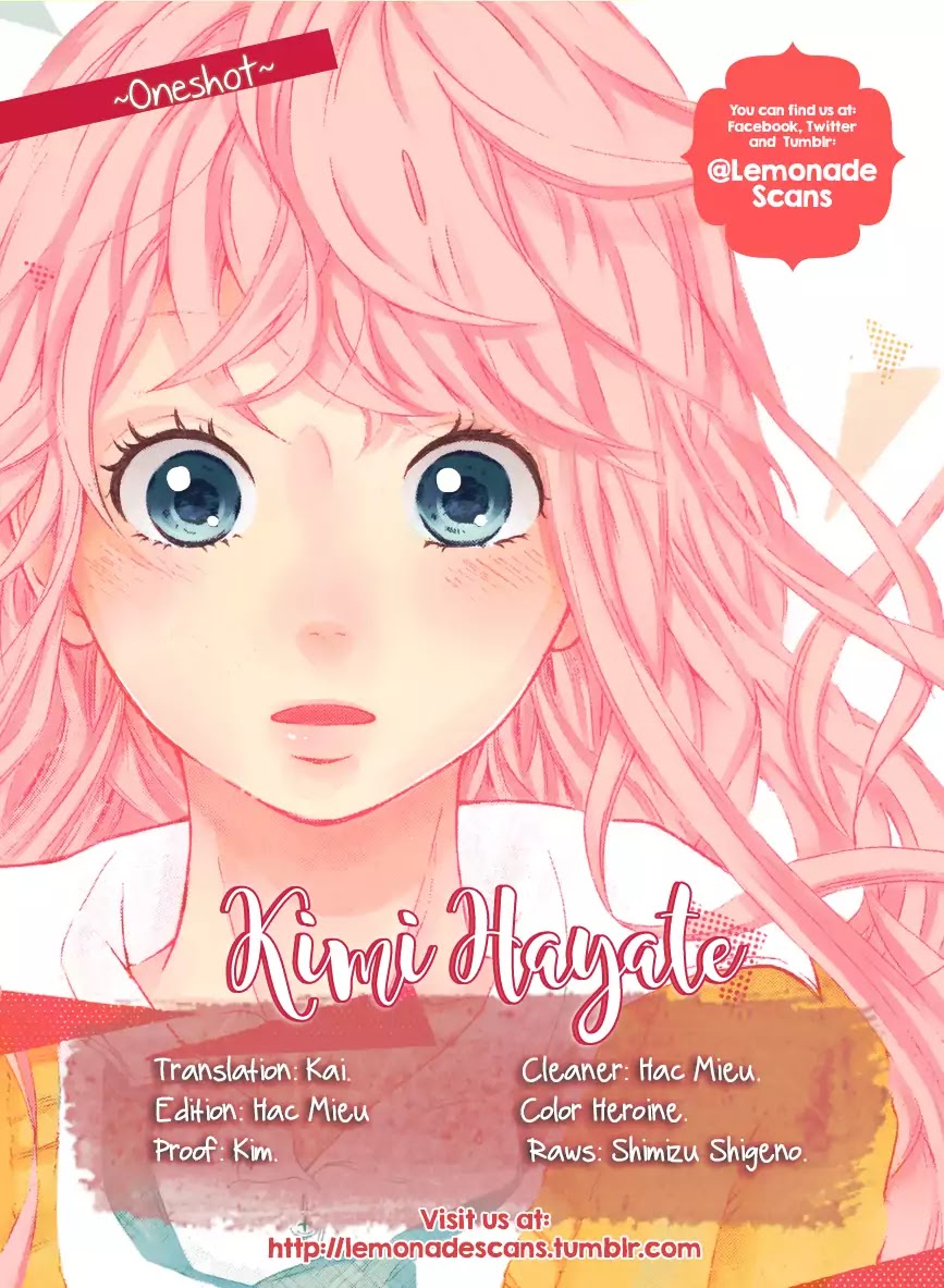 Kimi Hayate Chapter 0 page 1 - Chapter 0: Oneshot