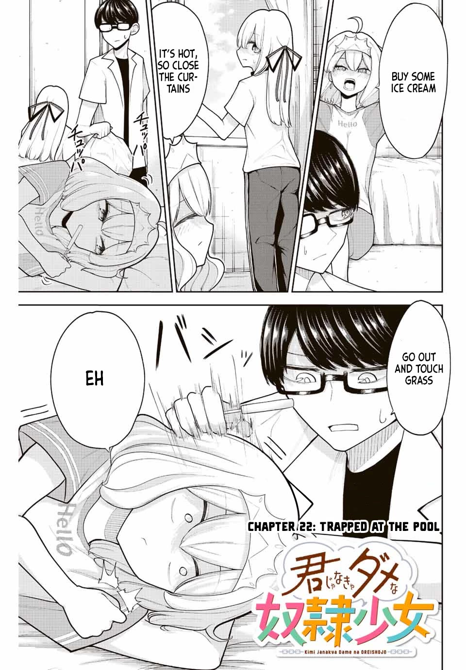 Kimi janakya Dame na Dorei Shoujo Chapter 22 page 1 - Chapter 22: Trapped At The Pool