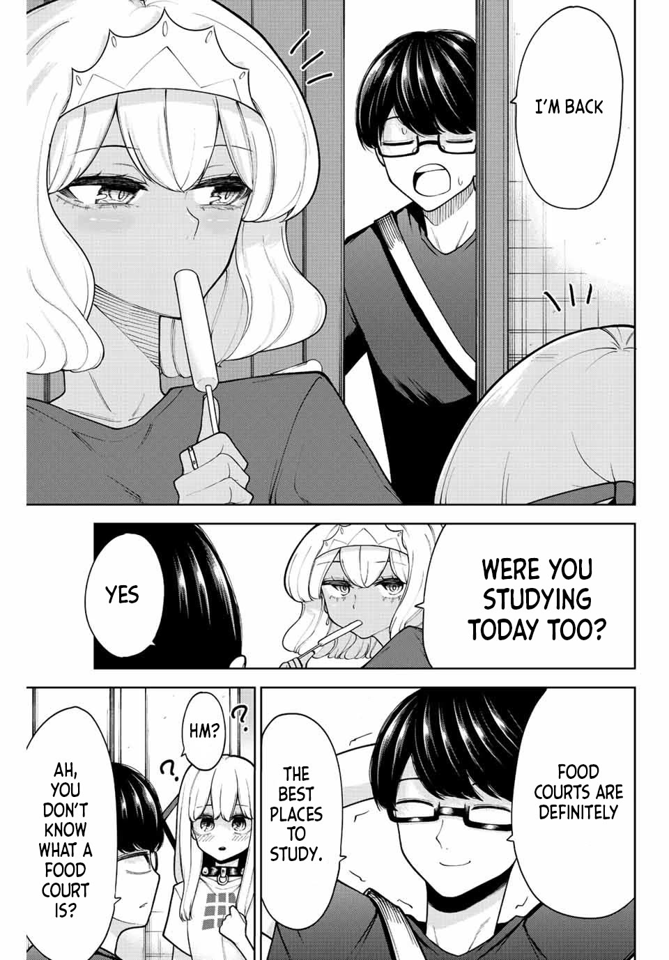Kimi janakya Dame na Dorei Shoujo Chapter 24 page 1 - Chapter 24: Studying At The Food Court