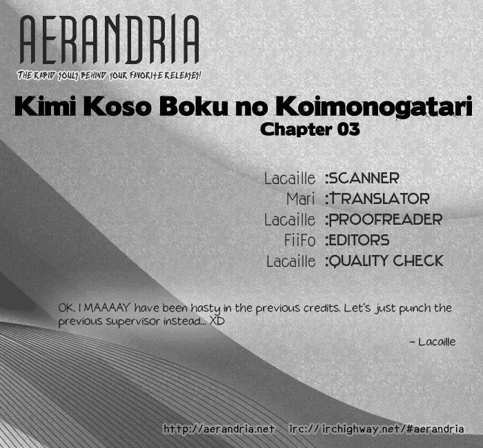 Kimi Koso Boku no Koimonogatari Chapter 3.2 page 2 - Chapter 3 v2 : Last Episode: Where We've Come To
