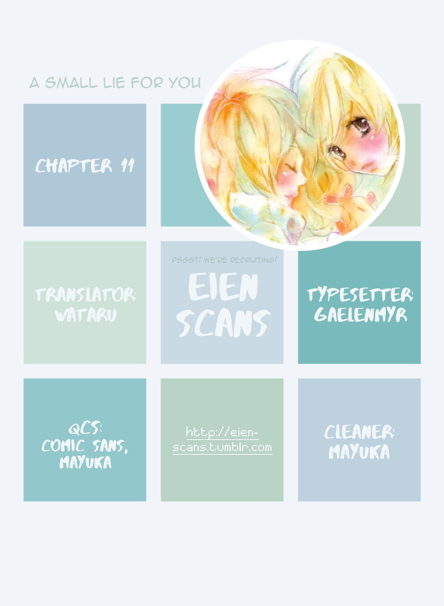 Kimi ni Chiisana Uso Hitotsu Chapter 11 page 1 - Chapter 11