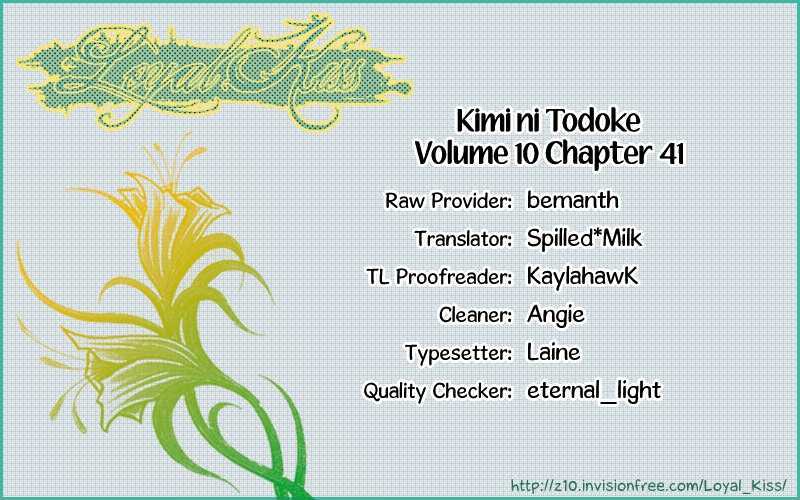 Kimi ni Todoke Chapter 41 page 1 - Chapter 41 : After The Festival