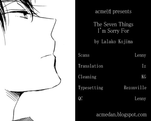 Kimi ni Utsuru Hoshi Chapter 4 page 1 - Chapter 4: The Seven Things I'm Sorry For