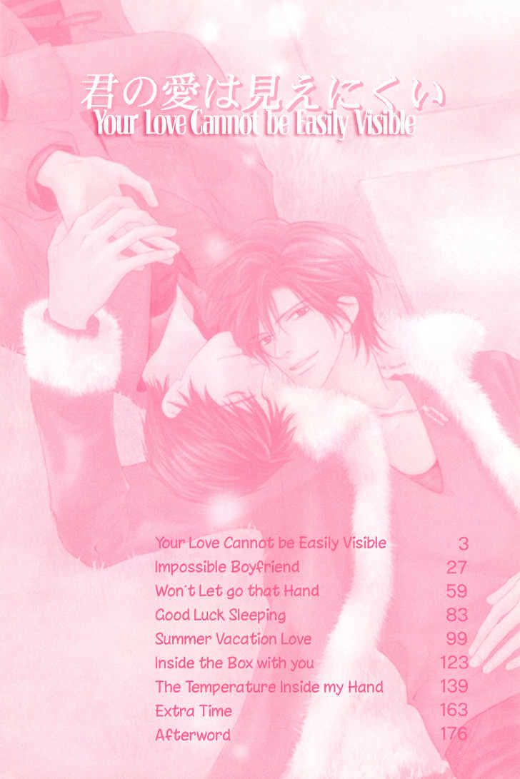 Kimi no Ai wa Mienikui Chapter 1 page 4 - Chapter 1 : Your Love Cannot Be Easily Visible