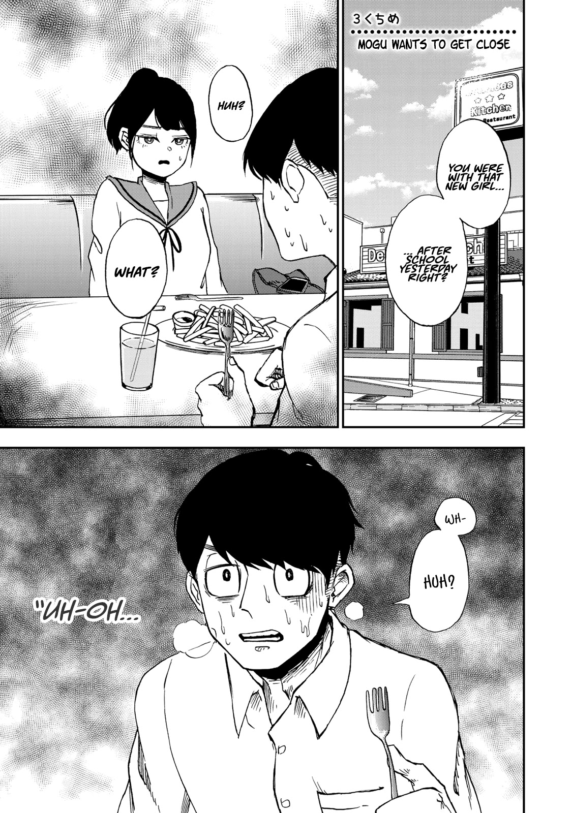 Kimi no Koto Tabeteii? Chapter 3 page 1 - Chapter 3: Mogu Wants To Get Close