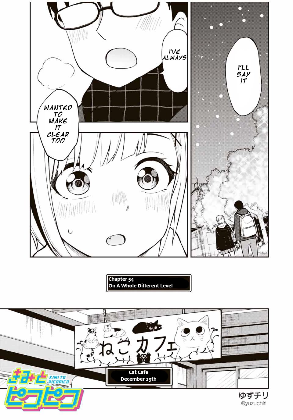 Kimi to Pico-Pico Chapter 54 page 1 - Chapter 54: On A Whole Different Level