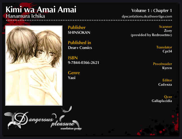Kimi wa Amai Amai... Chapter 1 page 3 - Chapter 1: You are Sweet Sweet
