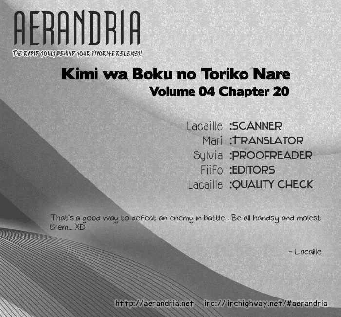 Kimi wa Boku no Toriko Nare Chapter 20 page 34 - Chapter 20