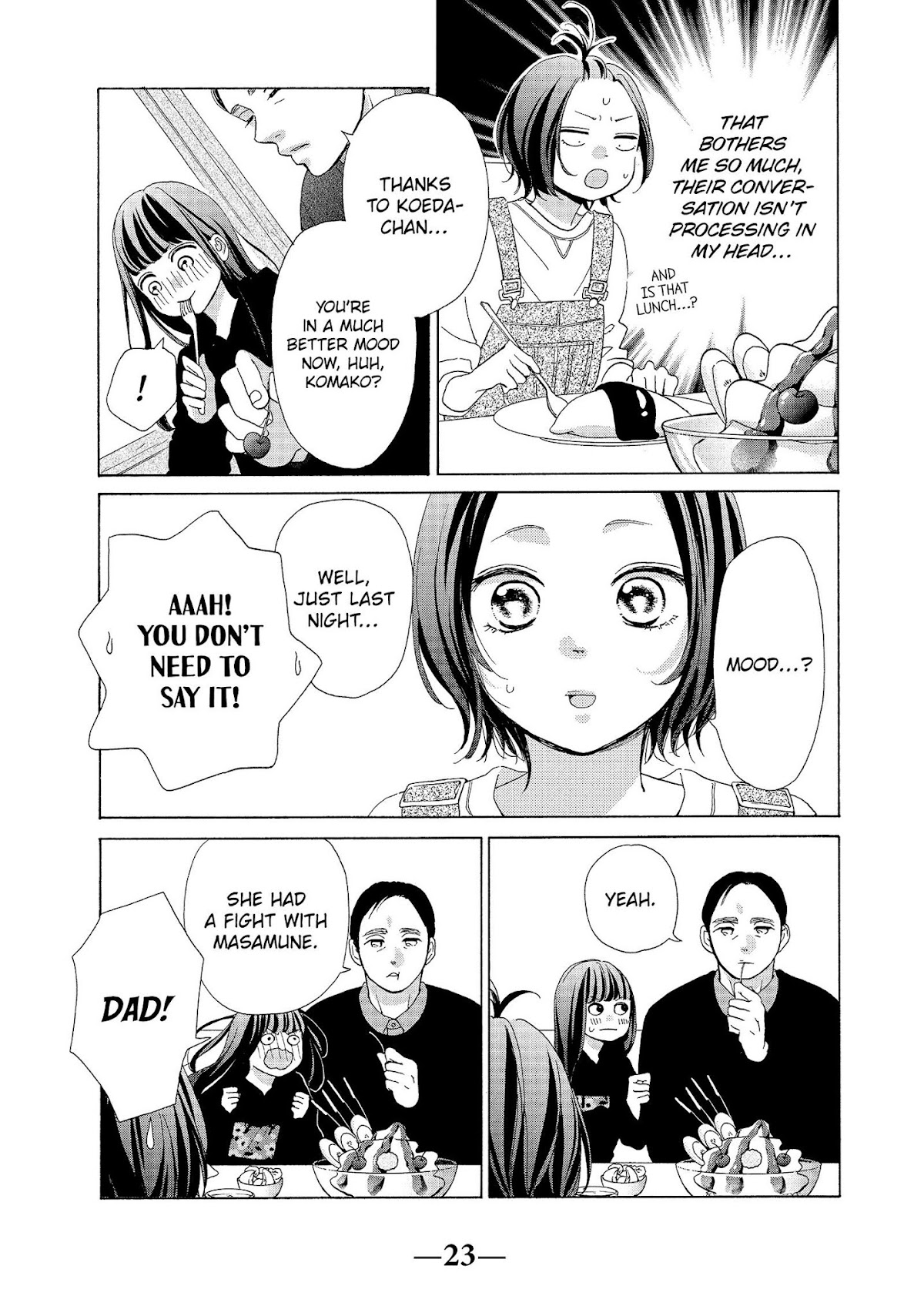 Kimi wa Kawaii Onnanoko Chapter 45 page 24 - Chapter 45: Masamune-Kun and His Dad
