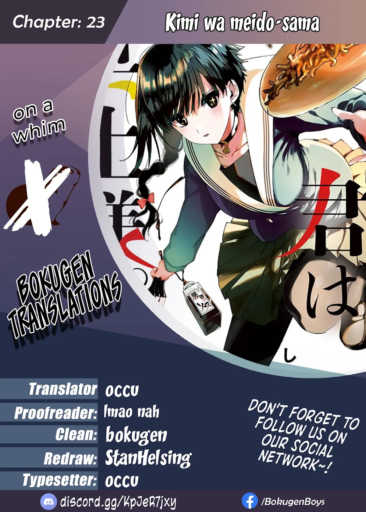 Kimi wa Meido-sama Chapter 23 page 1 - Chapter 23: You and Inaba's White Rabbit